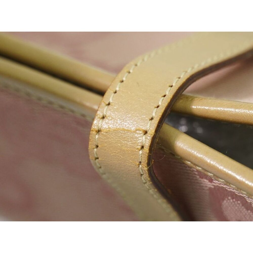 Gucci Jackie 1961 Tote Gg Denim And Leather Pink Canvas Handbag - Picture 9 of 15